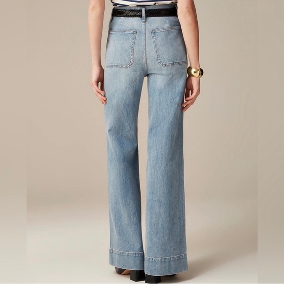 J. Crew Sailor Denim Trousers in Blue River, Women’s 27 - Picture 3 of 9
